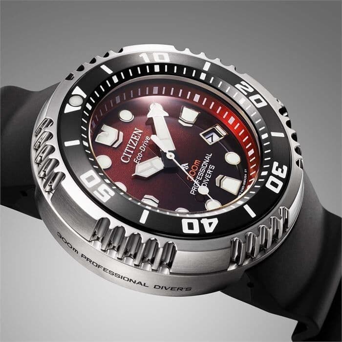 Citizen Professional Diver 300m Burgundy Edition BN1024-01Z Eco-Drive Erkek Kol Saati — image 4