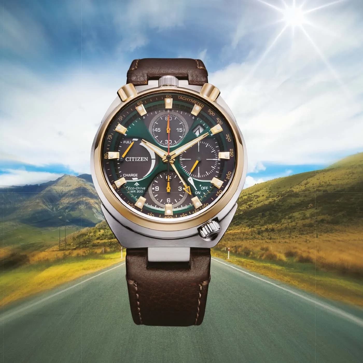 Citizen Promaster Land Tsuno Chrono AV0104-06W Eco-Drive Erkek Kol Saati — görsel 4