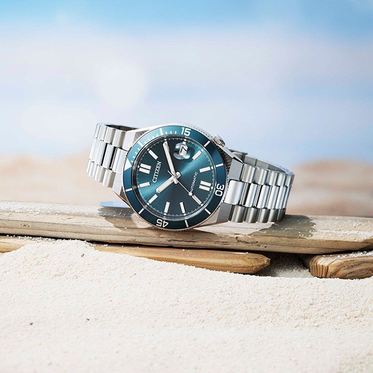 Citizen Tsuyosa Shore Petrol Blue NJ0231-56L Otomatik Erkek Kol Saati — görsel 4