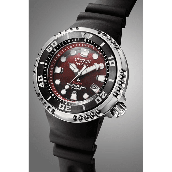 Citizen Professional Diver 300m Burgundy Edition BN1024-01Z Eco-Drive Erkek Kol Saati — image 8